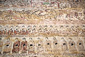Bagan Myanmar. Paintings of the circumambulatory corridor of the Sulamani temple. 